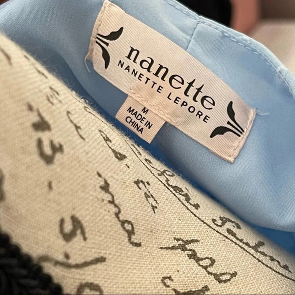 Nanette Lepore Pleated Front Top Size Medium - Picture 7 of 9